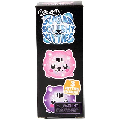 SCRUNCHEMS Sugar Diddy Kitties שלישיית חתולי סקווישי מנצנצים וחמודים SCRUNCHEMS Sugar Diddy Kitties שלישיית חתולי סקווישי מנצנצים וחמודים