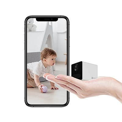 מצלמה מיני אלחוטית EZVIZ CB2 2MP נטענת – צבע לבן (ללא ספק)