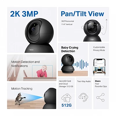 TP-Link Tapo C211 מצלמת אבטחה Wi-Fi 3MP