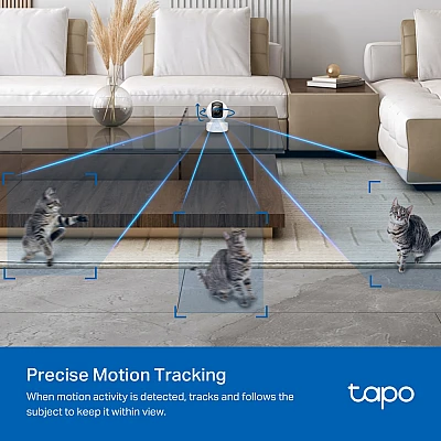 TP-Link Tapo C222 מצלמת אבטחה חכמה Wi-Fi 4MP Pan/Tilt AI