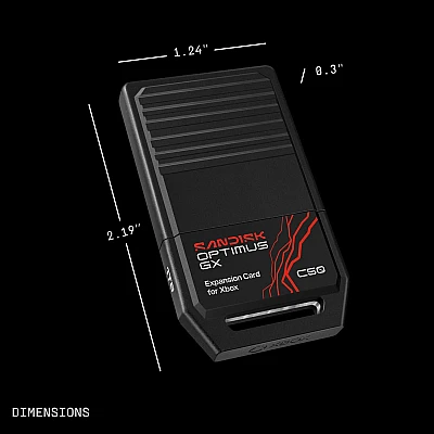 כרטיס הרחבת אחסון SanDisk Optimus GX C50 1TB ל-Xbox Series X|S | יבואן רשמי כרטיס הרחבת אחסון SanDisk Optimus GX C50 1TB ל-Xbox Series X|S | יבואן רשמי