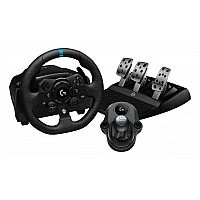 הגה מרוצים + דוושות + ידית הילוכים Logitech G923 לקונסולות Xbox Series X|S,Xbox One ו- PC