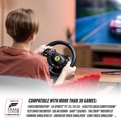 Thrustmaster T98 Ferrari 296 GTB – סט הגה ודוושות ל-Xbox Series/Xbox One/PC