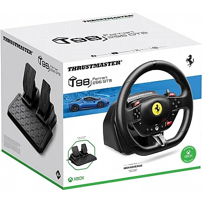 Thrustmaster T98 Ferrari 296 GTB – סט הגה ודוושות ל-Xbox Series/Xbox One/PC