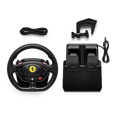 Thrustmaster T98 Ferrari 296 GTB – סט הגה ודוושות ל-Xbox Series/Xbox One/PC