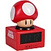 שעון מעורר Super Mario Super Mushroom עם תאורת לילה מבית Paladone שעון מעורר Super Mario Super Mushroom עם תאורת לילה מבית Paladone