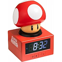 שעון מעורר Super Mario Super Mushroom עם תאורת לילה מבית Paladone