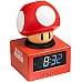 שעון מעורר Super Mario Super Mushroom עם תאורת לילה מבית Paladone
