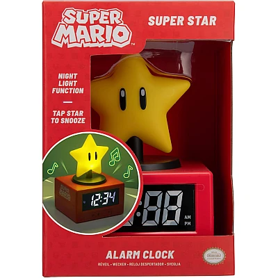 שעון מעורר Super Mario Super Star עם אזעקה מוזיקלית מבית Paladone שעון מעורר Super Mario Super Star עם אזעקה מוזיקלית מבית Paladone