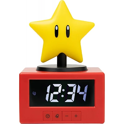 שעון מעורר Super Mario Super Star עם אזעקה מוזיקלית מבית Paladone שעון מעורר Super Mario Super Star עם אזעקה מוזיקלית מבית Paladone