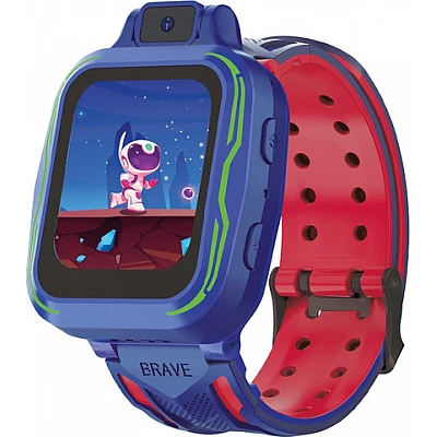 שעון חכם לילדים KIDI עם מסך "1.5, נגן מוזיקה, מצלמה, סופר צעדים וכרטיס זכרון 32GB - כחול