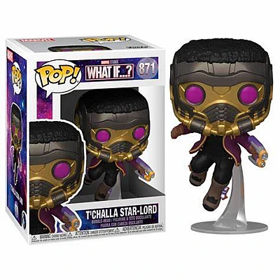 Funko Pop | בובת פופ: Marvel: What If...? - T Challa Star-Lord (Bobblehead)