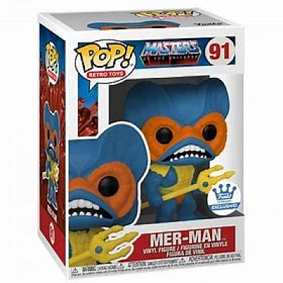 Funko Pop | בובת פופ: Retro Toys: Masters of the Universe Mer-Man [Blue] Funko Shop Exclusive