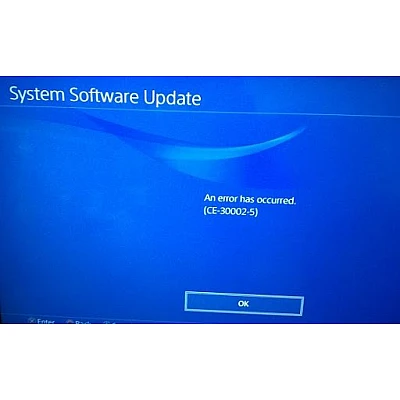 תיקון פלייסטיישן 4 קוד שגיאה ERROR CE-30002-5