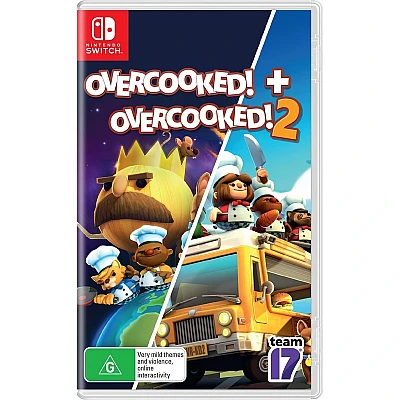 Nintendo Switch | משחק לנינטנדו סוויץ' - Overcooked + Overcooked 2 Double Pack Nintendo Switch | משחק לנינטנדו סוויץ' - Overcooked + Overcooked 2 Double Pack