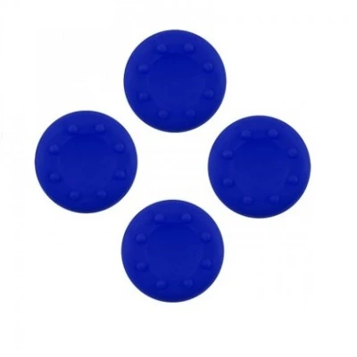 מגני סטיקים מסיליקון לשני שלטים PS4 - PS3 - XBOX 360 - XBOX ONE Silicone Thumb Grips בצבע כחול