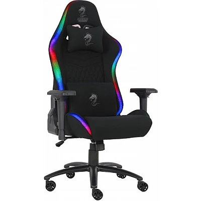כיסא לגיימרים Dragon Space Plus RGB - בד נושם צבע שחור אפור כיסא לגיימרים Dragon Space Plus RGB - בד נושם צבע שחור אפור