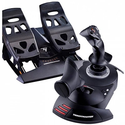 ג'ויסטיק טיסה עם מצערת THRUSTMASTER T-FLIGHT FULL KIT XBSER למחשב PC ואקס בוקס