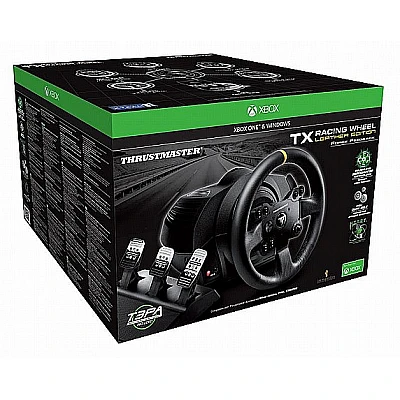 הגה מירוצים עם דוושות Thrustmaster TX Racing Wheel Leather Edition למחשב PC ול- Xbox One