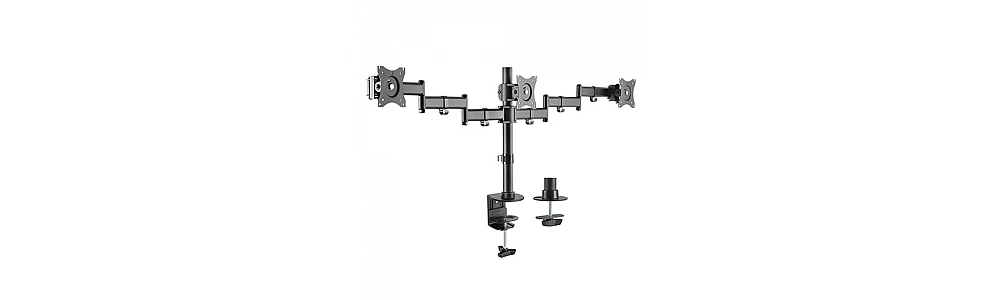 זרוע תלייה ל3 מסכים 17" - 27" חברת לומי קליפס שולחני דגם LDT07-C036 LUMI