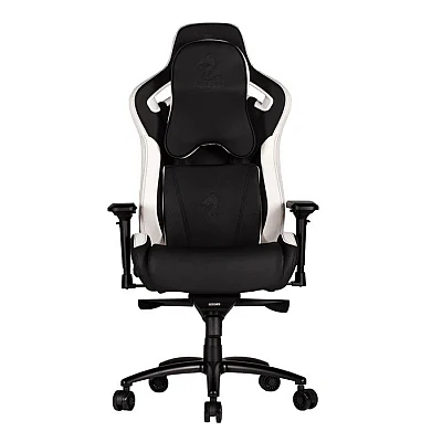 כיסא גיימרים Dragon דגם GT DLX צבע שחור לבן