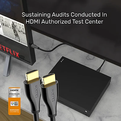 UNITEK כבל HDMI 2.0 פרימיום מאושר 4K@60Hz עם Ethernet (C1049GB) אורך 3 מטר UNITEK כבל HDMI 2.0 פרימיום מאושר 4K@60Hz עם Ethernet (C1049GB) אורך 3 מטר