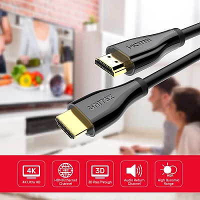 UNITEK כבל HDMI 2.0 פרימיום מאושר 4K@60Hz עם Ethernet (C1049GB) אורך 3 מטר UNITEK כבל HDMI 2.0 פרימיום מאושר 4K@60Hz עם Ethernet (C1049GB) אורך 3 מטר