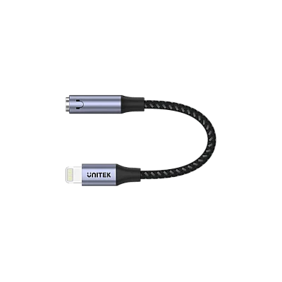 UNITEK מתאם Lightning ל-3.5 מ״מ (M1208A) – Hi-Fi ‎48kHz/16bit