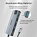 UNITEK uHUB P5+ – תחנת הרחבה 5-ב-1 ל-USB-C עם HDMI, רשת Gigabit ו-Power Delivery ‎100W (D1028A)