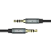 UNITEK כבל אודיו 3.5 מ״מ זכר↔זכר (Y-C926ABK) – 1 מ׳, מצופה זהב, שחור