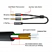 UNITEK מתאם אוזניות 3.5 מ״מ: נקבה → 2× זכר (אודיו + מיקרופון) – Y-C957ABK, 20 ס״מ UNITEK מתאם אוזניות 3.5 מ״מ: נקבה → 2× זכר (אודיו + מיקרופון) – Y-C957ABK, 20 ס״מ