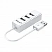 UNITEK רכזת USB 2.0 עם 4 יציאות (Y-2146) – Cloud White