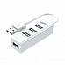 UNITEK רכזת USB 2.0 עם 4 יציאות (Y-2146) – Cloud White