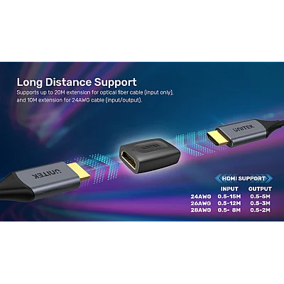 מצמד HDMI 4K UNITEK A1013BK – 4K@60Hz (HDR), HDMI 2.0 מצמד HDMI 4K UNITEK A1013BK – 4K@60Hz (HDR), HDMI 2.0