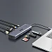 UNITEK uHUB 9-ב-1 ל-USB-C עם תצוגה כפולה, קוראי כרטיסים, PD 100W ורשת Gigabit (D1113A) UNITEK uHUB 9-ב-1 ל-USB-C עם תצוגה כפולה, קוראי כרטיסים, PD 100W ורשת Gigabit (D1113A)