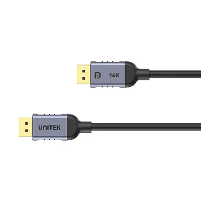 כבל DisplayPort 2.1 גיימינג UNITEK – 8K@120Hz / 4K@240Hz (עד 80Gbps) אורך 1.5 מטר כבל DisplayPort 2.1 גיימינג UNITEK – 8K@120Hz / 4K@240Hz (עד 80Gbps) אורך 1.5 מטר
