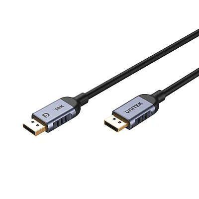 כבל DisplayPort 2.1 גיימינג UNITEK – 8K@120Hz / 4K@240Hz (עד 80Gbps) אורך 1.5 מטר