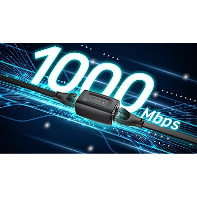 UNITEK מצמד RJ45 (Gigabit Cat6) – שחור (A1026BK)