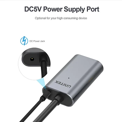 כבל הארכה USB 3.0 פעיל UNITEK Y-3004 – אורך 5 מטר (5Gbps, אלומיניום) כבל הארכה USB 3.0 פעיל UNITEK Y-3004 – אורך 5 מטר (5Gbps, אלומיניום)