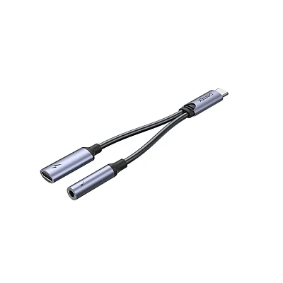 UNITEK מתאם USB-C ל-3.5 מ״מ + טעינה (M205A) – DAC ‎48kHz/16bit, PD עד 60W