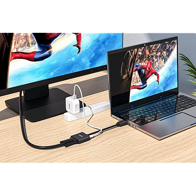 מתאם UNITEK Y-6333 ‏HDMI ל-VGA עם אודיו ‎3.5 מ״מ