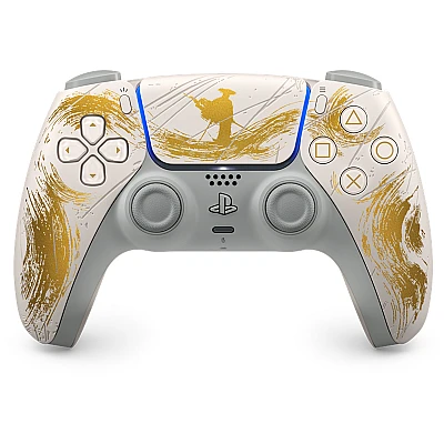 שלט PS5 Sony DualSense – Ghost of Yotei Gold Limited Edition