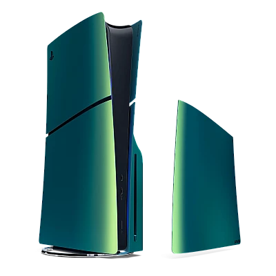 כיסוי מקורי לקונסולה פלייסטיישן 5 - Teal Sony PS5 Slim Blu Ray/ Digital Cover Playstation