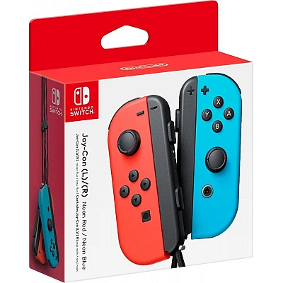 Nintendo Switch Joy-Con Pair Neon Red & Neon Blue – זוג בקרים רשמיים לנינטנדו סוויץ’