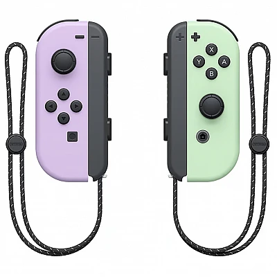 Nintendo Switch Joy-Con Pastel Purple / Pastel Green – זוג בקרים רשמיים לנינטנדו סוויץ’