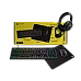 CORSAIR סט גיימינג 4-ב-1 - מקלדת + עכבר + אוזניות + משטח CORSAIR סט גיימינג 4-ב-1 - מקלדת + עכבר + אוזניות + משטח