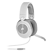  HS55 דגם Corsair אוזניות גיימינג חוטיות 3.5 מ"מ צבע לבן