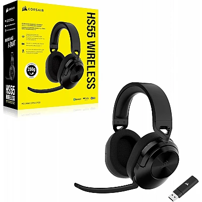 אוזניות גיימינג אלחוטיות HS55 CORE WIRELESS Corsair