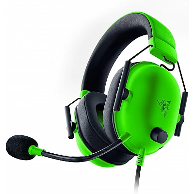 Razer BlackShark V2 X רייזר אוזניות גיימינג חוטיות  (צבע ירוק)