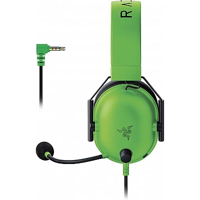 Razer BlackShark V2 X רייזר אוזניות גיימינג חוטיות  (צבע ירוק)
